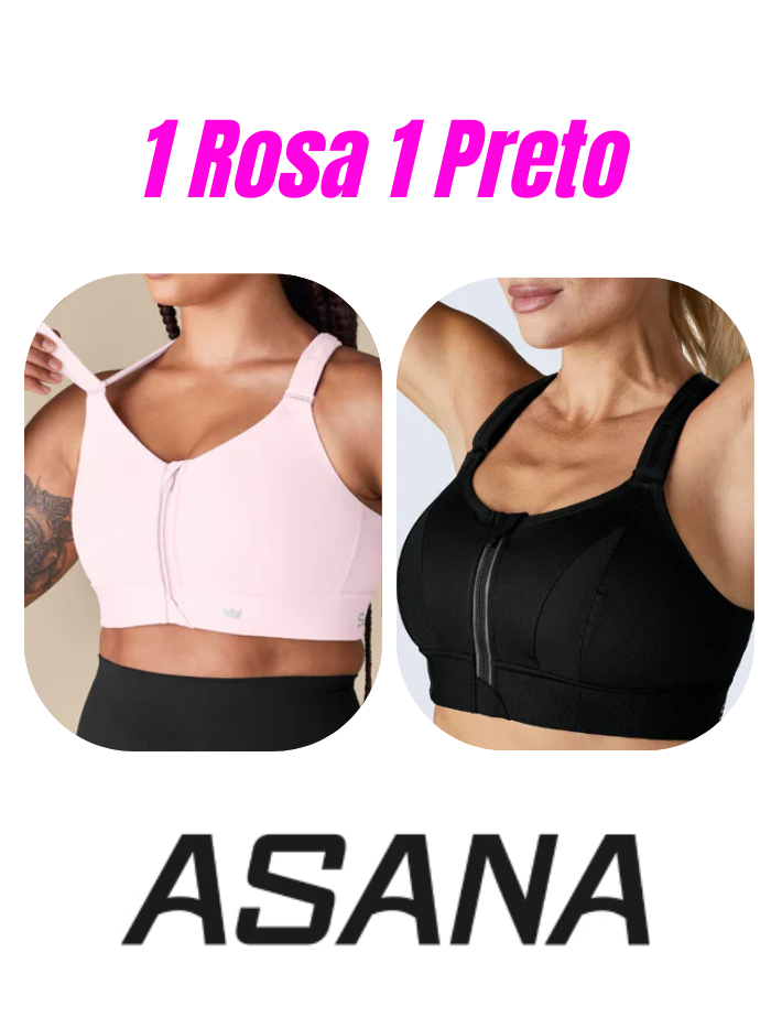 Top Esportivo Asana de Alta Sustentação (KIT COM 2 UNIDADES) - Frete Grátis para todo o Brasil!