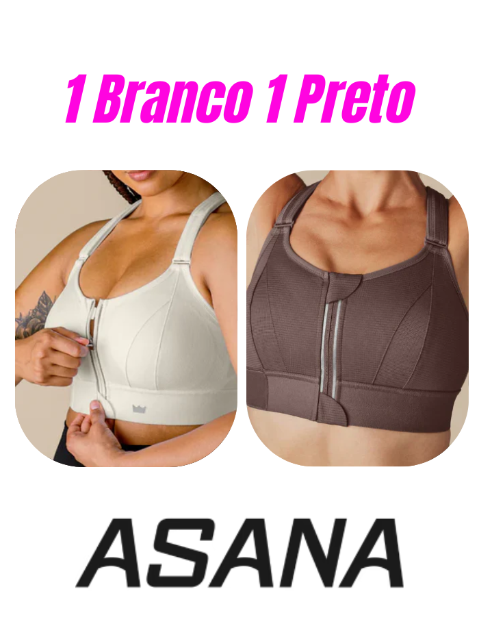 Top Esportivo Asana de Alta Sustentação (KIT COM 2 UNIDADES) - Frete Grátis para todo o Brasil!