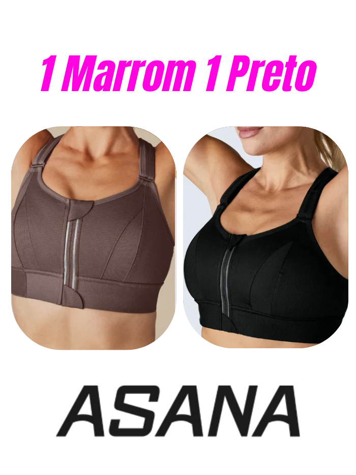Top Esportivo Asana de Alta Sustentação (KIT COM 2 UNIDADES) - Frete Grátis para todo o Brasil!