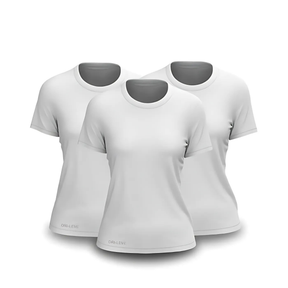 Kit 4 Camisetas Tecnológicas Femininas Asana - Anti Suor (Cópia)