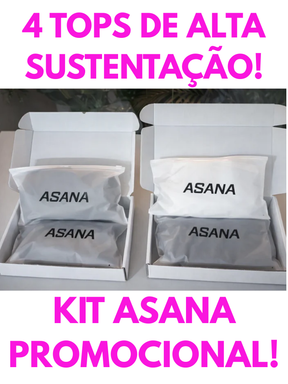 Top Esportivo Asana de Alta Sustentação (Kit com 4 Unidades + 3 Brindes Exclusivos) - Frete Grátis para todo o Brasil!